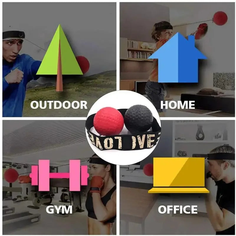 Head-mounted boxing ball, boxing trainer, reaction speed exercise fitness equipment