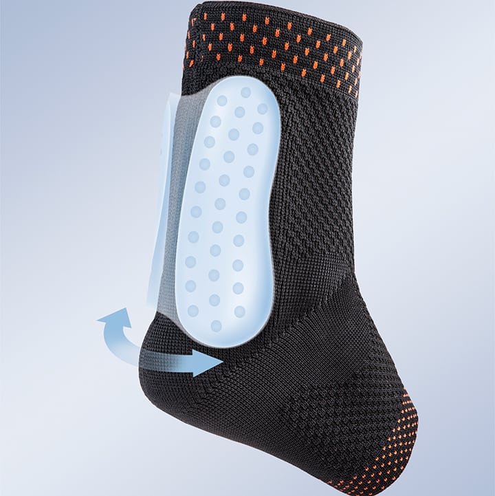 ELASTIC ANKLE BRACE WITH ACHILLES TENDON PAD AND HEEL CUSHION ACHILLOSIL®