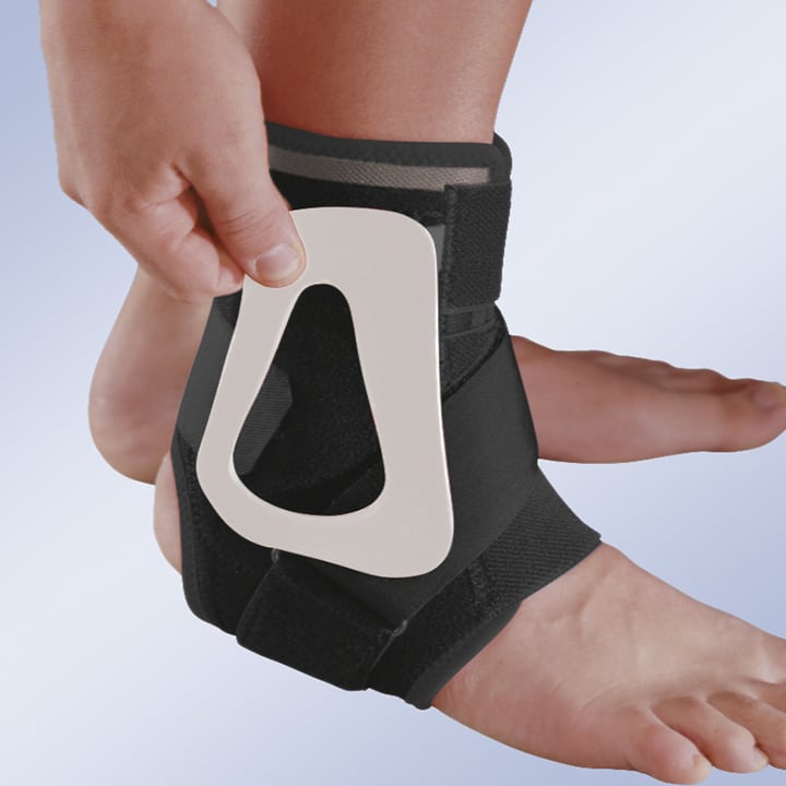 BREATHABLE ANKLE SUPPORT WITH THERMOPLASTIC PLATES
