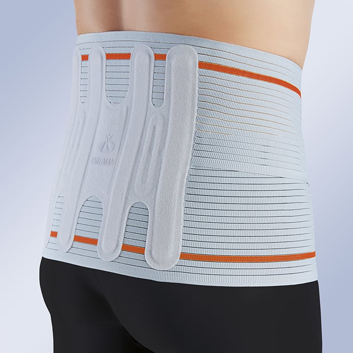 SEMI-RIGID LUMBAR BACK SUPPORT