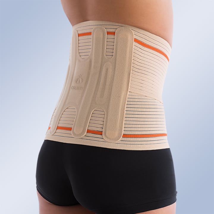 HIGH SEMI-RIGID LUMBAR BACK SUPPORT