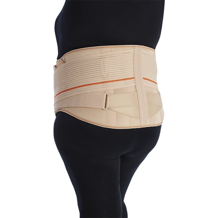 LUMBOSACRAL BACK SUPPORT BELT WITH DUAL TENSIONER SYSTEM