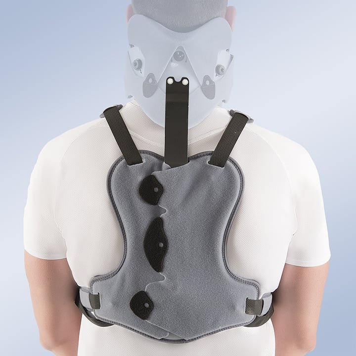 THORACIC SUPPORT EXTENSION FOR OCCIPITAL MANDIBULAR IMMOBILISATION