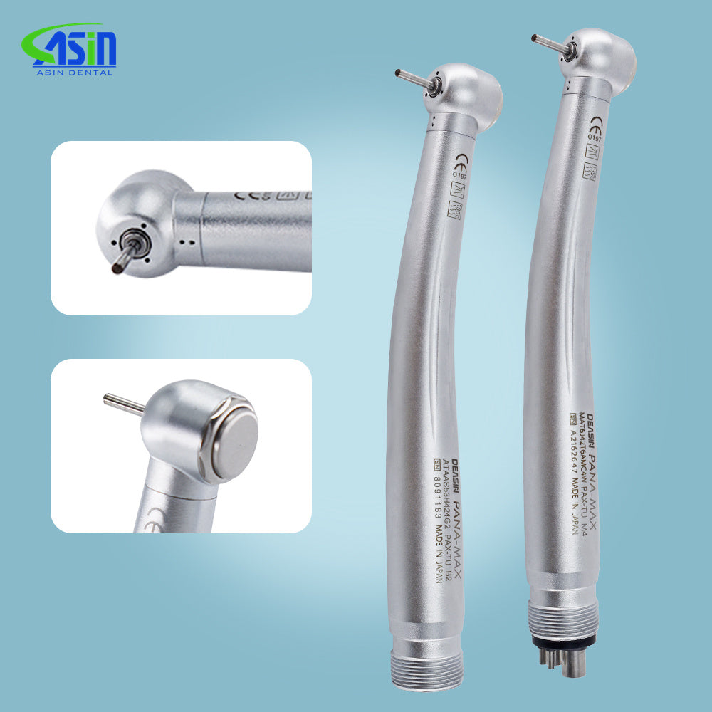 Deasin Dental Pana-Max 2/4 Holes Dental High Speed Standard Head Turbine Handpiece with Air Motor Handpiece