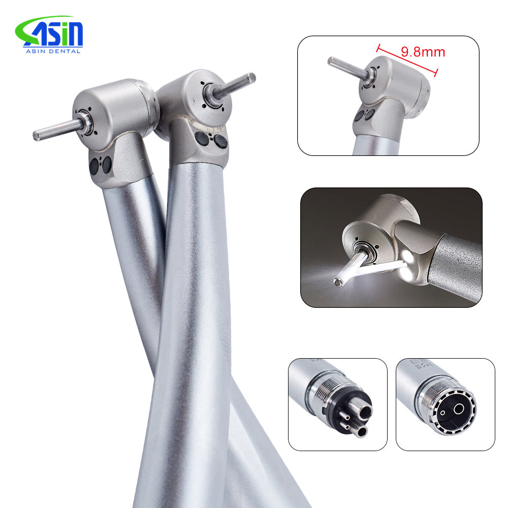 Dentistry Mini Head High Speed Handpiece LED Air Turbine with Double LED Single Water Spray Children 2/4Holes B2/M4