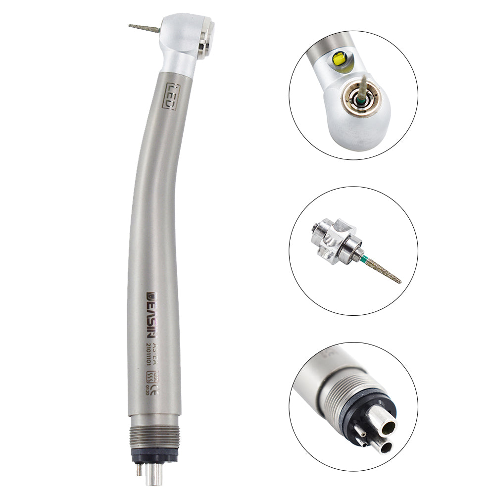 Dental high Speed turbina Handpiece LED QUICK Coupler Push Button Turbine Dental Material Tools