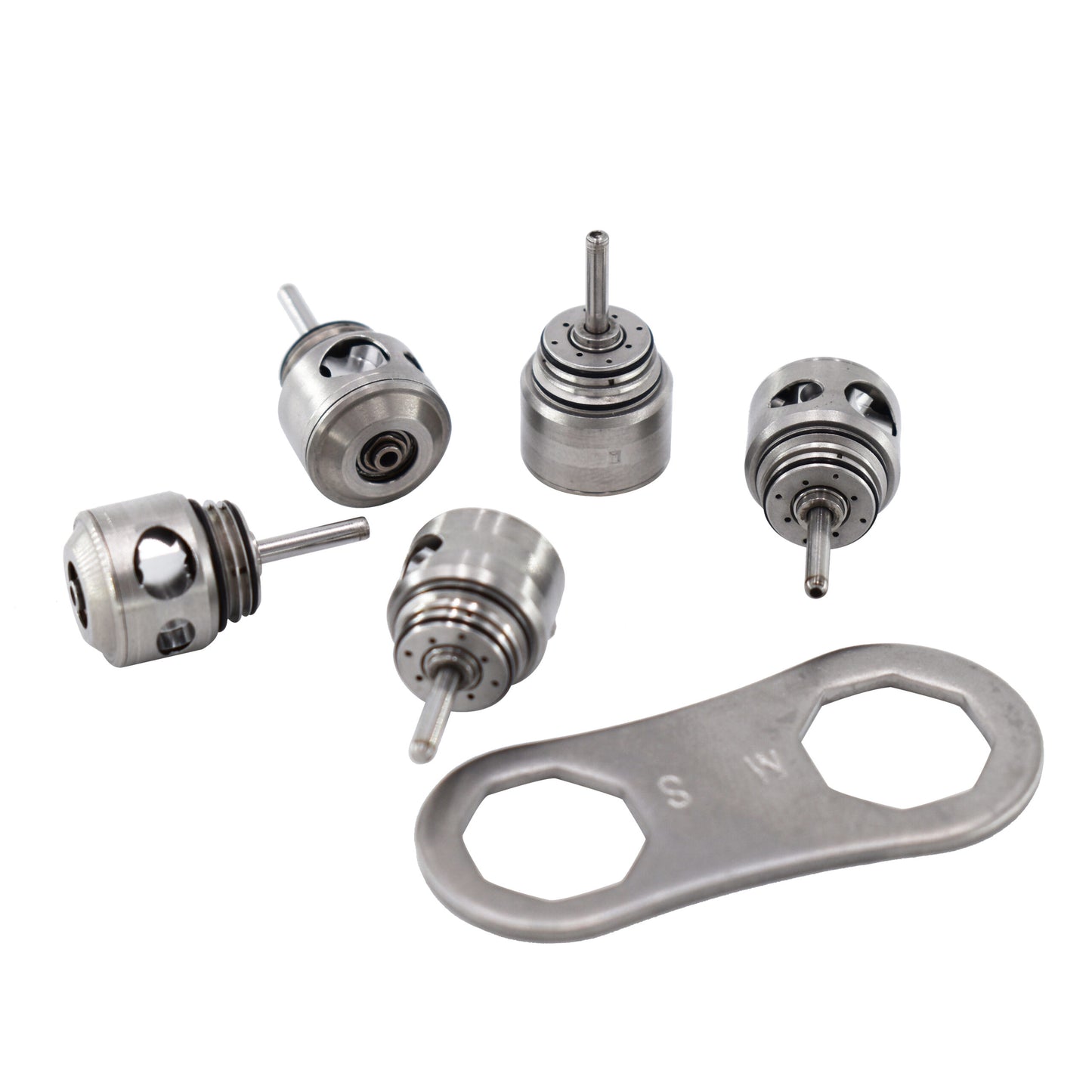 5 Piece Cartridge of High Speed Handpiece Dental Cartridge Rator Standard Torque Wrench