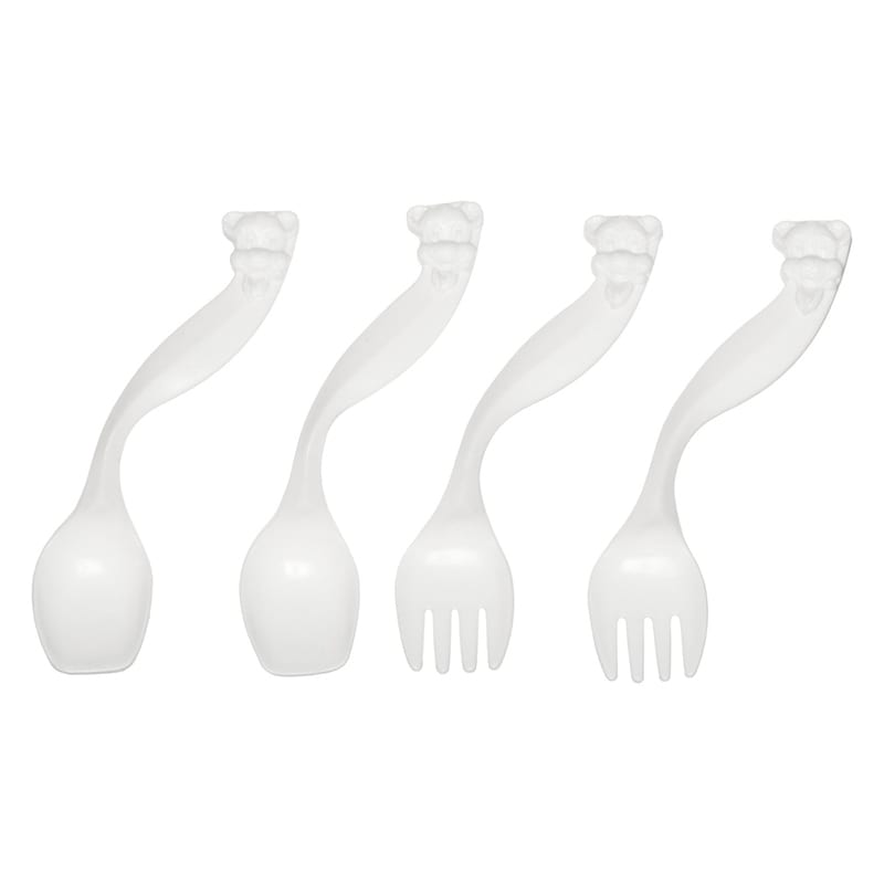 Curved Youth Spoons & Forks (2 Pairs)
