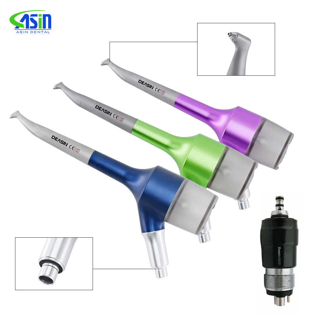 Dental Prophy Jet Polisher Handpiece Intraoral Air Flow Polishing Nozzle System Tooth Cleaning Equipment Inner Water QD Coupling