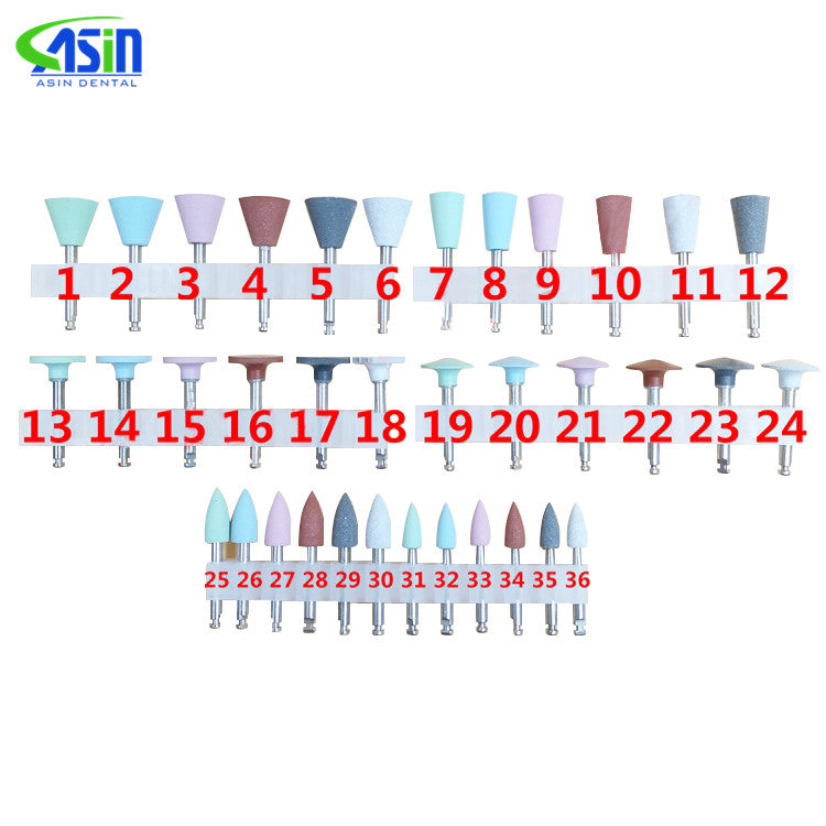 Medical Dental Silicone Grinding Heads Teeth Polisher for Low-speed Machine Dentistry Lab Tools