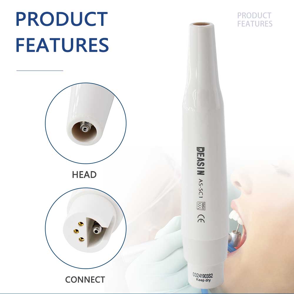 New Dental DEASIN AS-SC1 Ultrasonic Scaler Handpiece Fit DTE SATELEC Ultrasonic Scaler Dentistry Equipment Tools