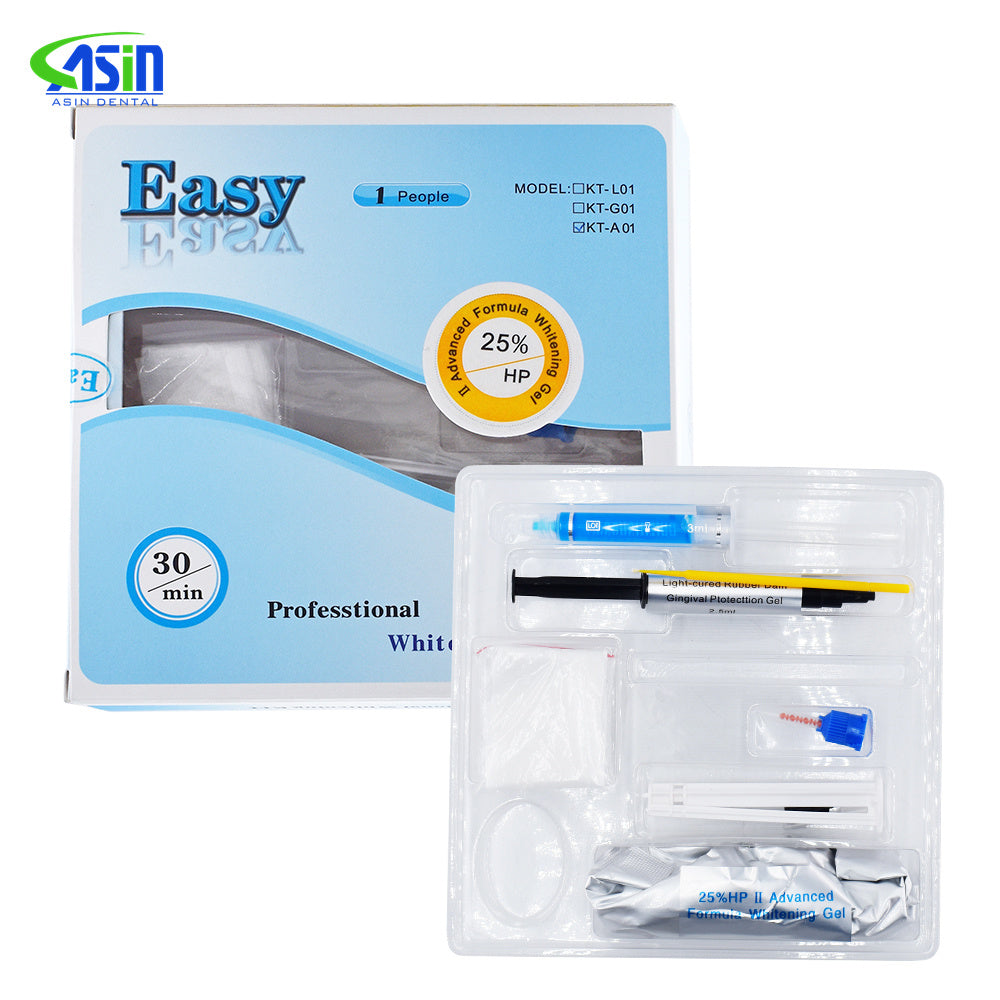 Tooth Whitening Light System EASY Instrument Professional Gel 25% For Remove Plaque Dental Tartar Calculus Plaque Remover