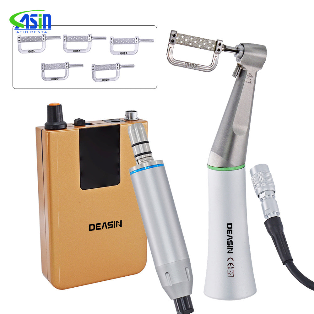 Dental Orthodontic Tools Reciprocating Interproximal Stripping Low Speed Contra Angle 4:1 Ipr System With Saw Blade