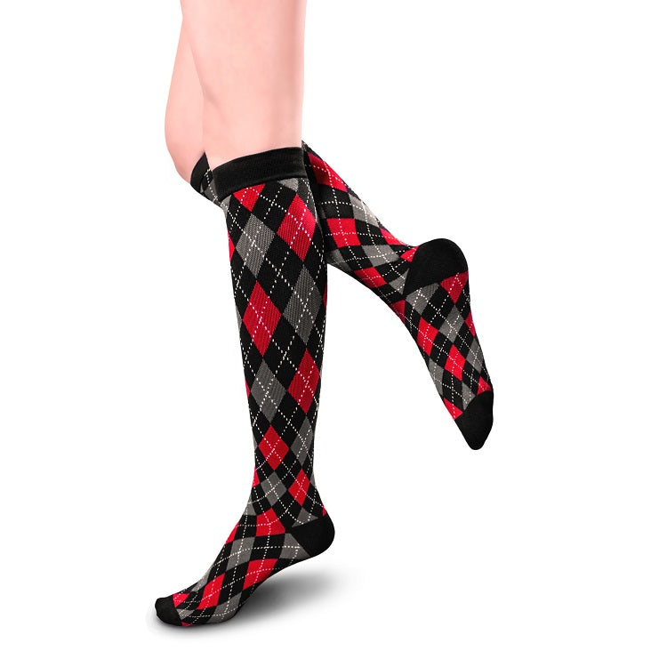 Unisex Argyle Pattern Knee-High