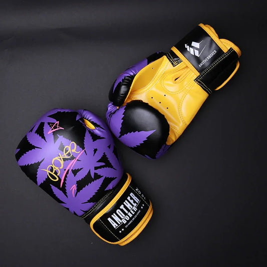 Boxing Gloves Professional Leather MMA Sparring Punch Bag Training Fight Muay Thai Gloves Men Women Junior Kids Kickboxing Glove