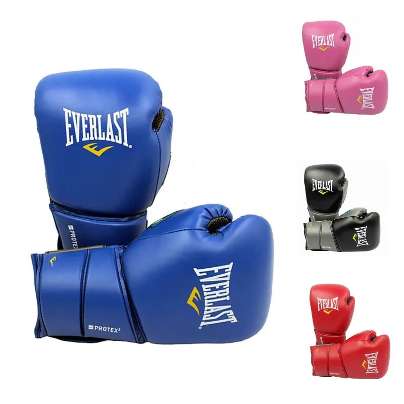 New design adult lady / men boxing gloves leather MMA Muay Thai boxer De Luva Mitts Sanda Equipments 10 12 14 16OZ boks