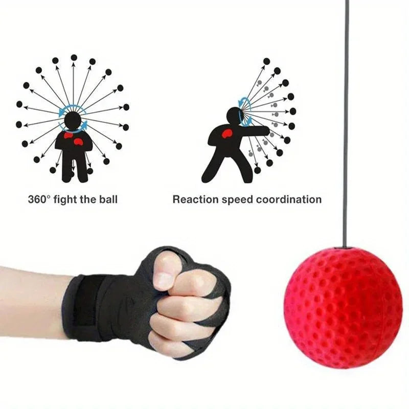 Head-mounted boxing ball, boxing trainer, reaction speed exercise fitness equipment