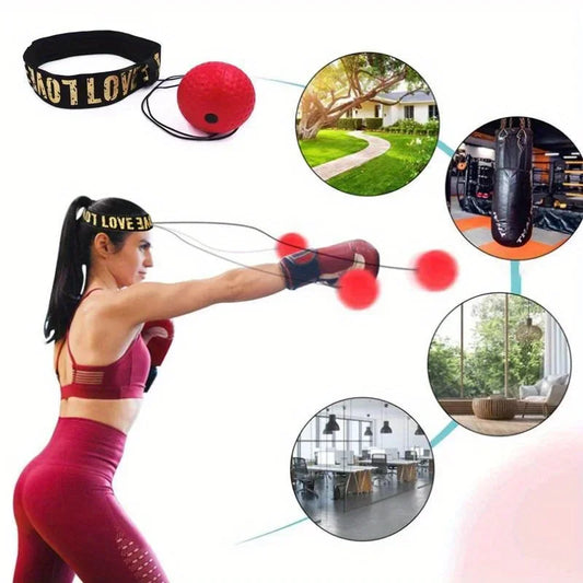 Head-mounted boxing ball, boxing trainer, reaction speed exercise fitness equipment