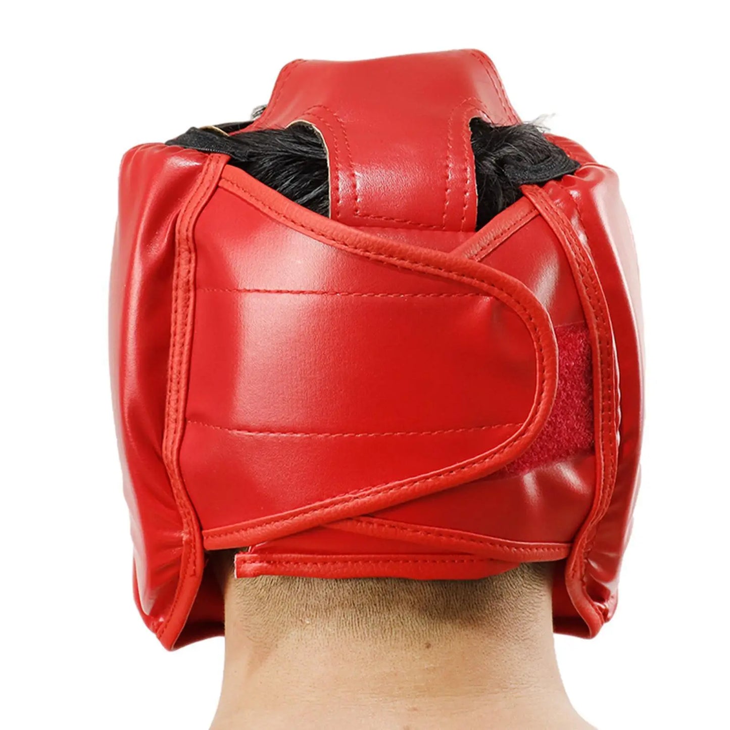 Full-covered Pu Boxing Helmet Kids Adults Muay Thai Training Sparring Boxing Headgear Gym Equipment Taekwondo Head Guard