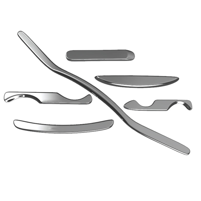 Six-piece Stainless Steel Graston Like Massage Tool Set