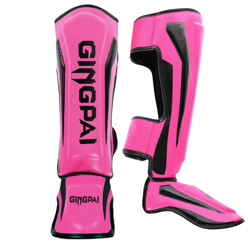 Youth/Adult Muay Thai Kick Boxing MMA Grappling Instep Shin Guard Pads Karate Foot Shank Leg Protectors Ankle Support