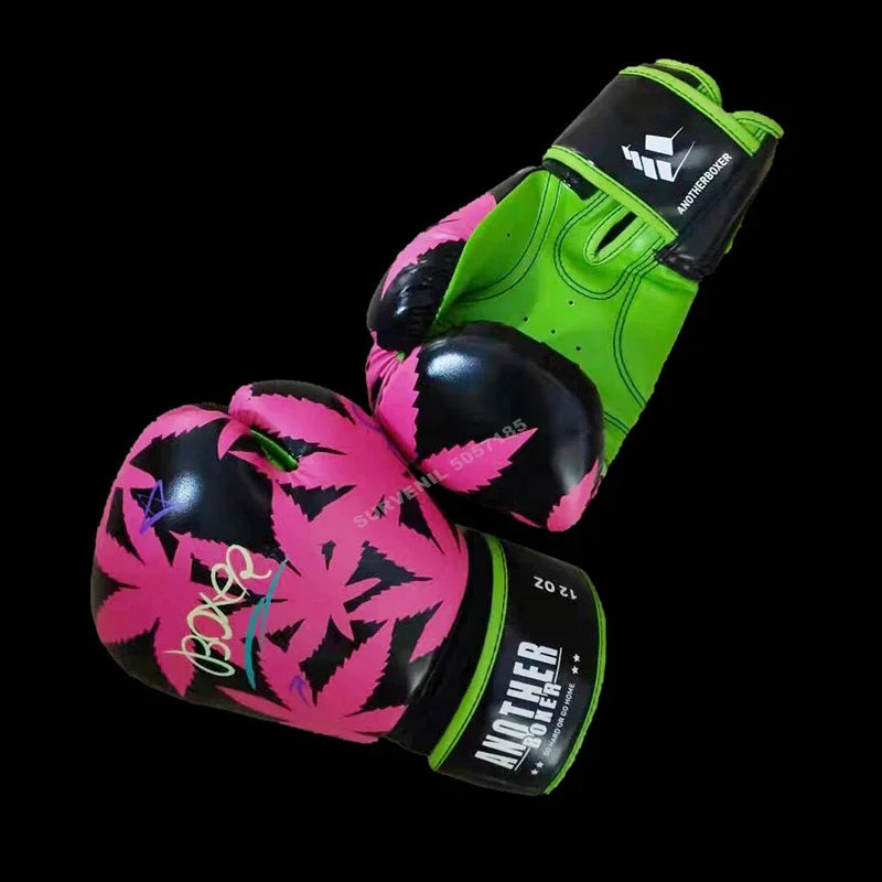 Boxing Gloves Professional Leather MMA Sparring Punch Bag Training Fight Muay Thai Gloves Men Women Junior Kids Kickboxing Glove