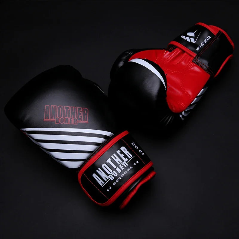Boxing Gloves Professional Leather MMA Sparring Punch Bag Training Fight Muay Thai Gloves Men Women Junior Kids Kickboxing Glove