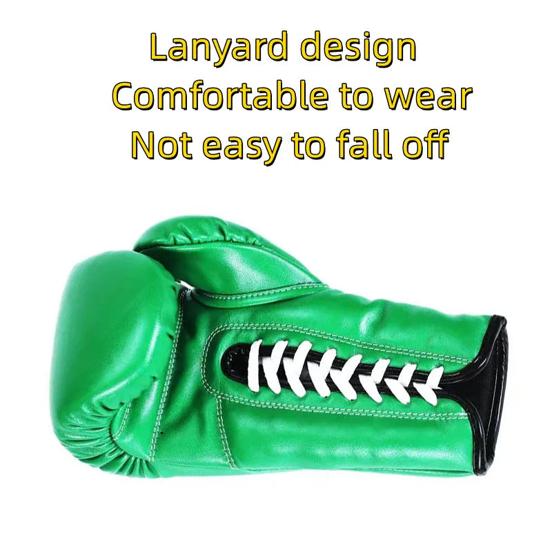 6/8/10/12/14oz Boxing Glove High Quality PU Tether MMA Muay Thai Training Glove Adult Sanda Fighting Boxing Training Equipment
