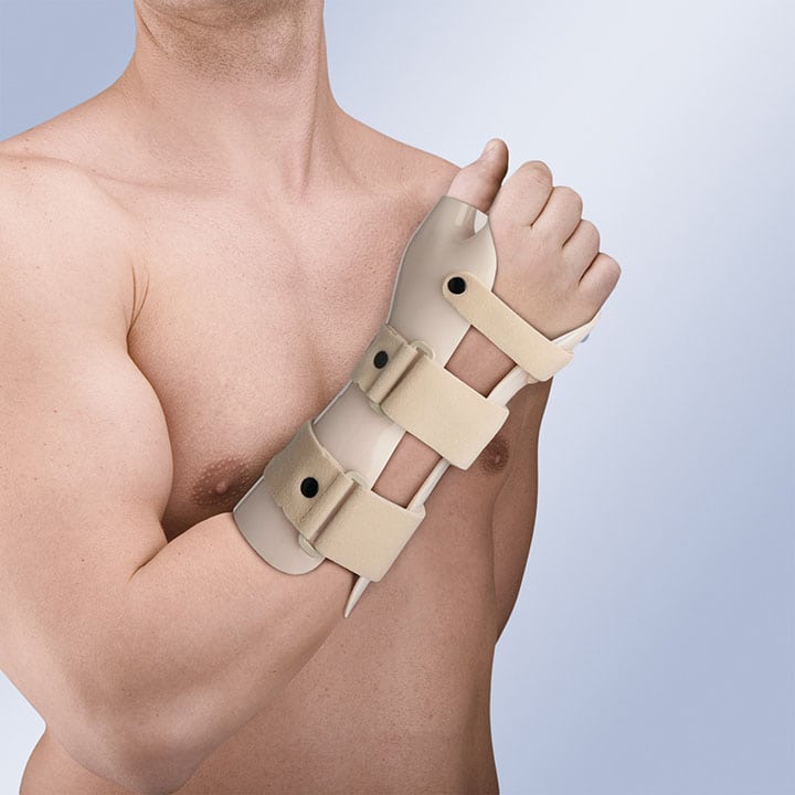 WRIST IMMOBILISATION SPLINT (IN DORSIFLEXION) WITH THUMB
