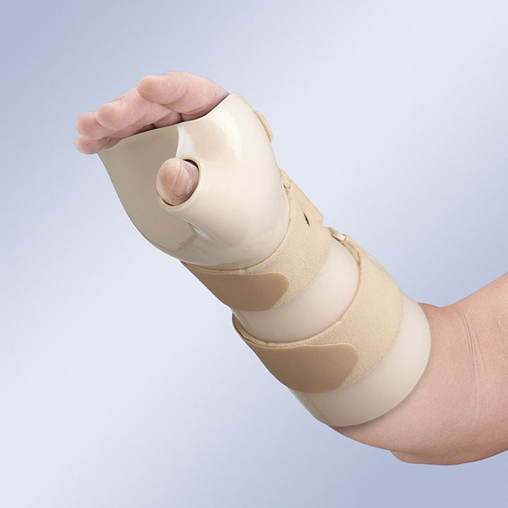 WRIST IMMOBILISATION SPLINT (IN DORSIFLEXION) WITH THUMB