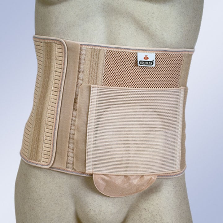 ABDOMINAL SUPPORT FOR OSTOMY PATIENTS WITH ORIFICE