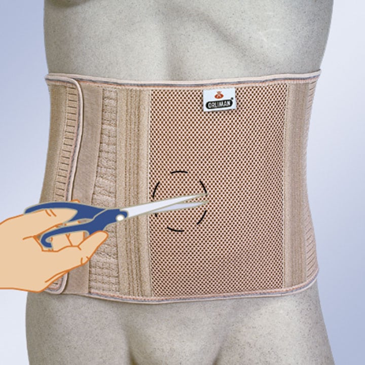 ABDOMINAL SUPPORT FOR OSTOMY PATIENTS WITHOUT ORIFICE