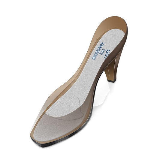 EXTRA-THIN LINED SILICONE INSOLES WITH METATARSAL PAD FOR LADIES