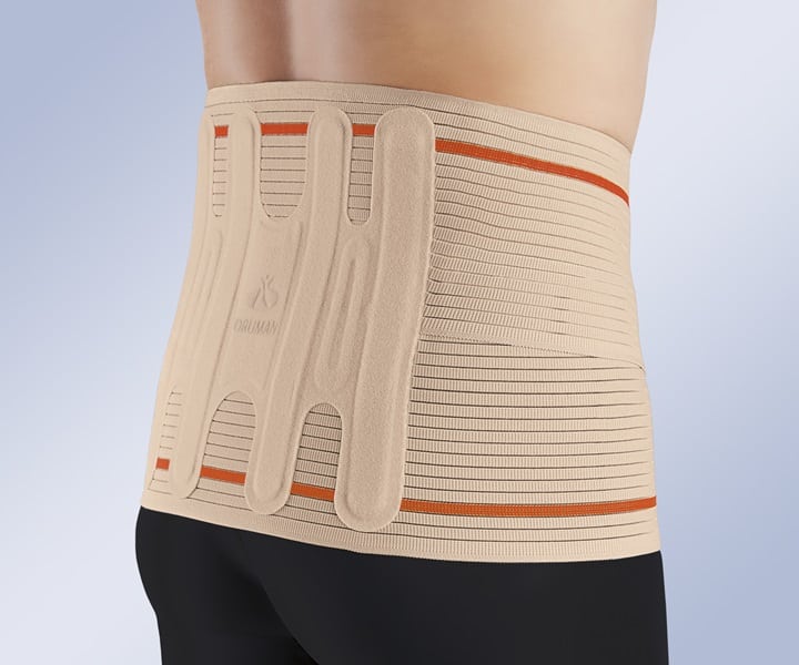 SEMI-RIGID LUMBAR BACK SUPPORT