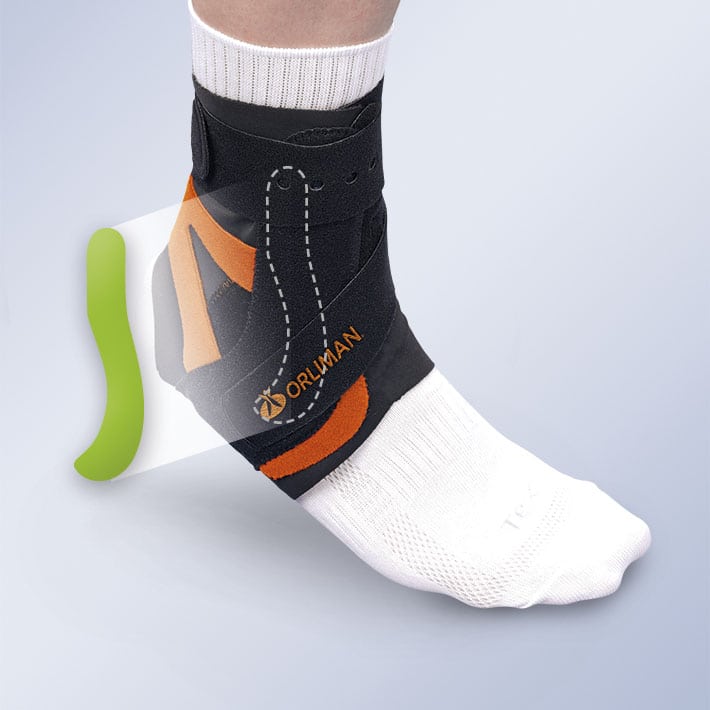 ALTTEX ANKLE BRACE WITH MEDIOLATERAL STABILISING SPLINT
