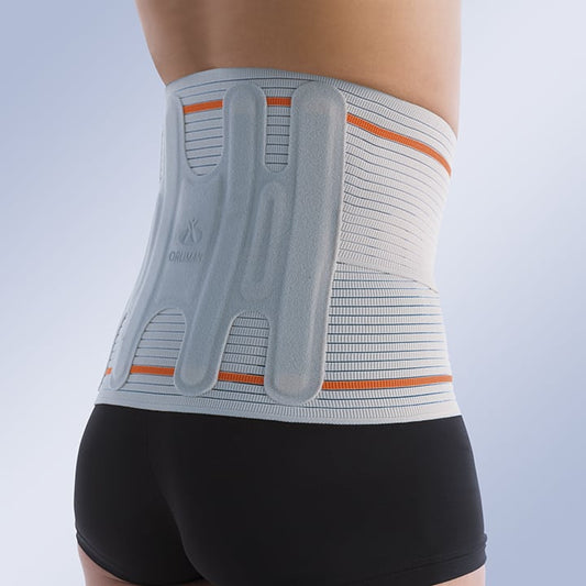 HIGH SEMI-RIGID LUMBAR BACK SUPPORT