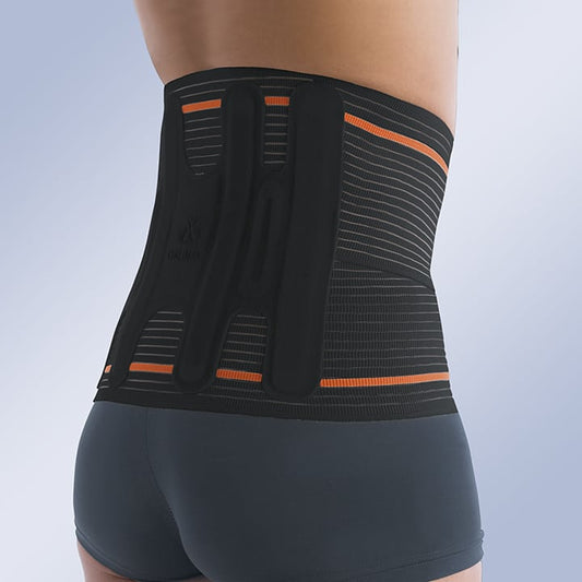HIGH SEMI-RIGID LUMBAR BACK SUPPORT
