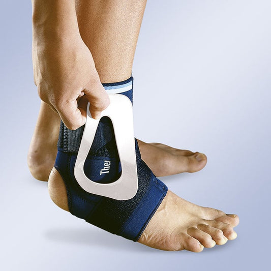 ANKLE SUPPORT WITH THERMOPLASTIC PLATES