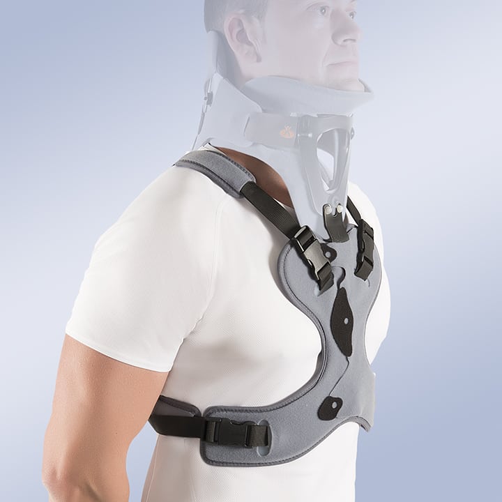 THORACIC SUPPORT EXTENSION FOR OCCIPITAL MANDIBULAR IMMOBILISATION