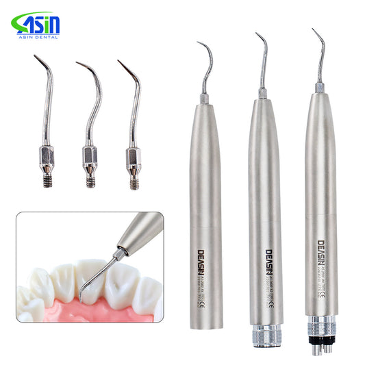 Dental Air Scaler Handpiece Sonic S M4 /B2/KV Coupling Coupler Connector With 3 Tips Dentistry Tools