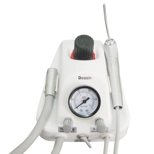 Clinic use with Water Bottle Plastic 4 Hole Dental Portable Turbine Unit