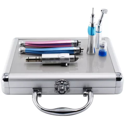 Colorful High Speed Hnadpiece And Exernal Water Spray Low Speed Set/Dental Handpiece Kit