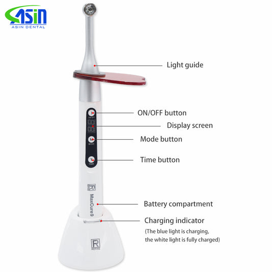 Dental High Power Wide Spectrum LED Curing Light Light Intensity 2300-2500mW/cm2