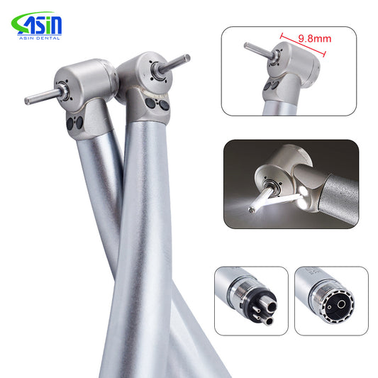 Dentistry Mini Head High Speed Handpiece LED Air Turbine with Double LED Single Water Spray Children 2/4Holes B2/M4