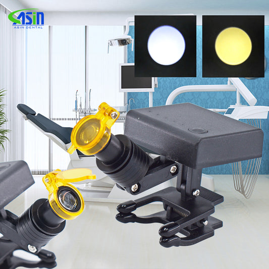 New Dental Adjustable Wireless 5W Spotlight LED Headlamp With Clip Yellow Filter Other Dentistry Equipment