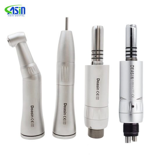 Dental Low Speed Handpiece 1:1 Inner Water Spray Contra Angle Cone Air Motor 2/4 Dental Handpiece