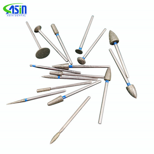 Dental Low Speed Straight Handpiece Diamond Grinding Head Handpiece Tip Diamond Bur(HP) Emery Dental Material Oral Tools