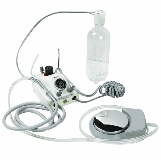 With Syringe 4/2 Holes Bottle Dental Portable Air Turbine Unit With Water Bottle