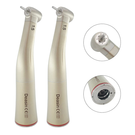 red ring surgical low speed electric micromotor hand piece led 15 increasing high speed contra angle handpiece 1:5 dental