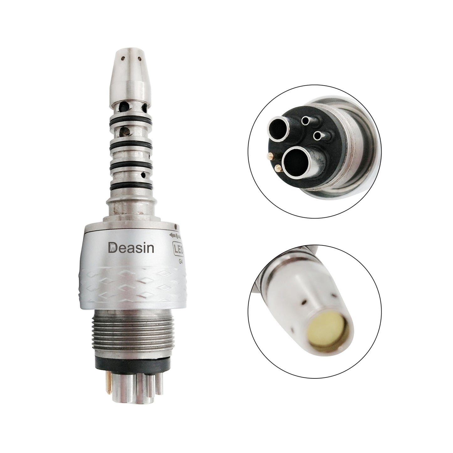 With Sirona Dental High Speed Handpiece Coupling 6 Holes Electric Metal Steel Ce 1 YEAR Online Technical Support Class II 1years